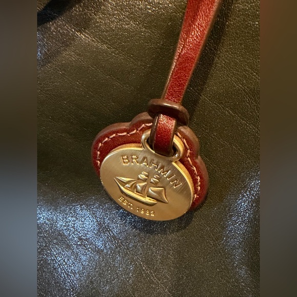 Vintage Brahmin Satchel Tote Handbag - Picture 15 of 16